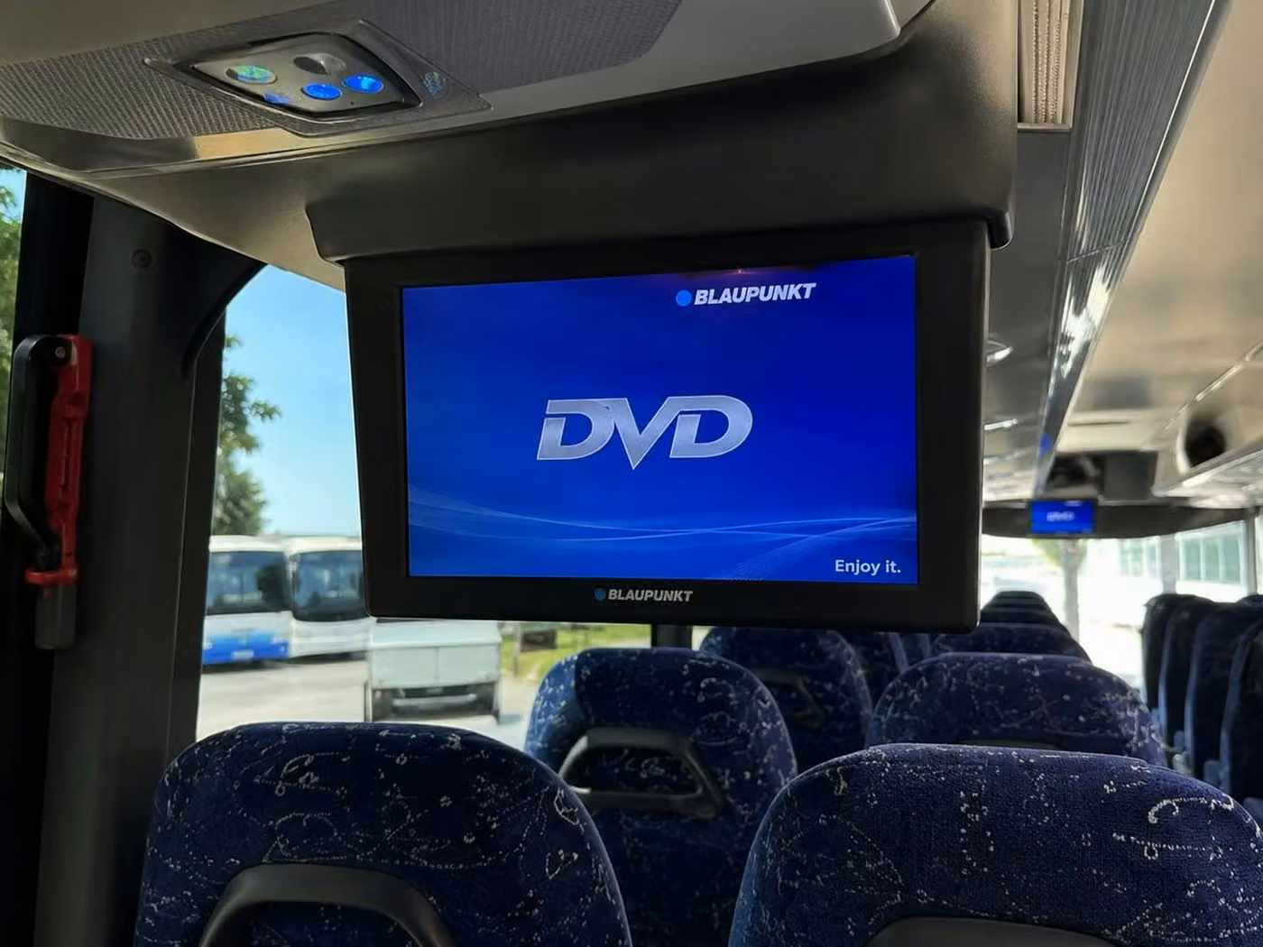 marion 56 passenger charter bus tvs