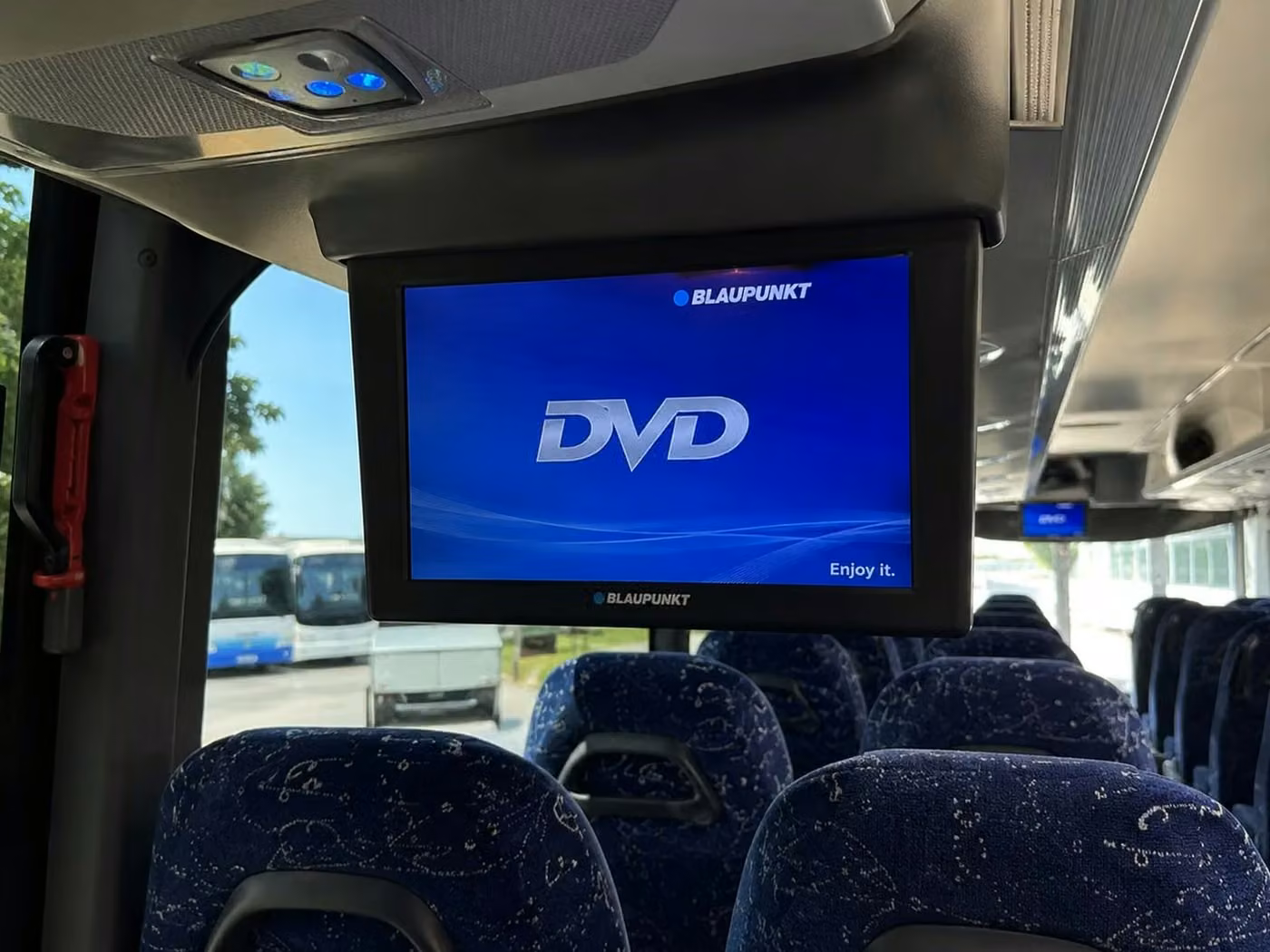 marion charter bus tv monitors