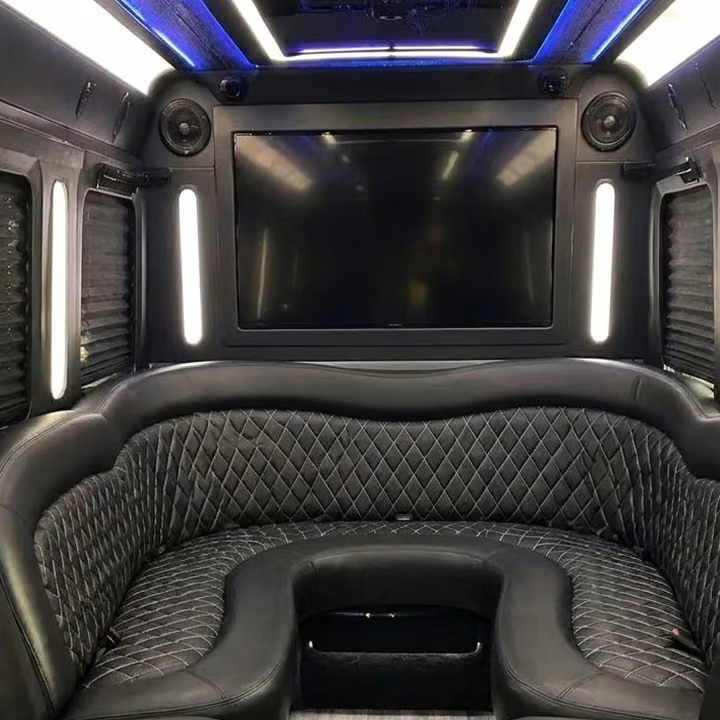 marion party bus sound system