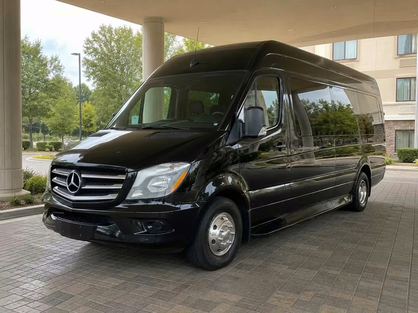 marion sprinter van rental with driver tinted windows